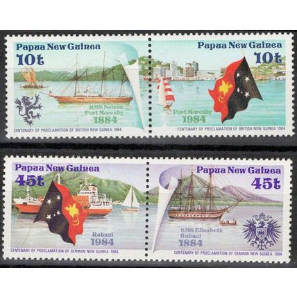 ZAYIX - Papua New Guinea 608-609 MNH Ships Ports Moresby Flag 072922S73