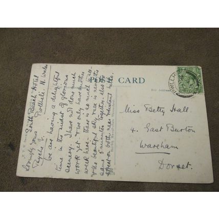 1915 fr ETW Dennis Postcard - Fishing Boat @ Conway Castle - North Wales
