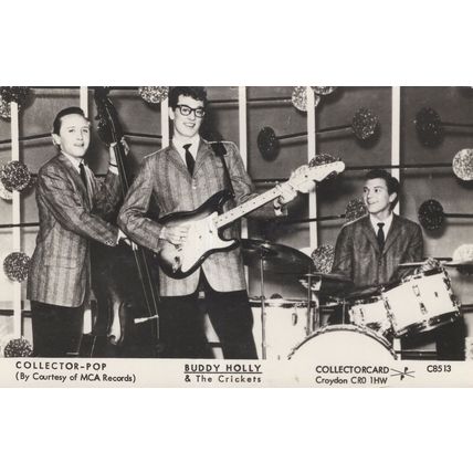 Buddy Holly & The Crickets Real Photo Rare Postcard