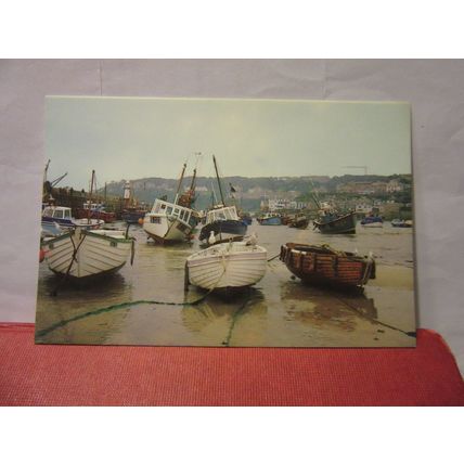 FISHING BOATS, ST. IVES .CORNWALL unused postcard by Digby Merry =
