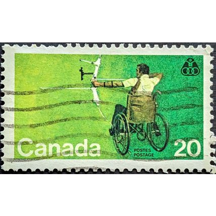 STAMP CANADA SG845 1976 20c Paralympics Montreal Archery Used