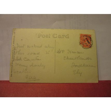 LANGDALE PIKES & VALLEY, CUMBRIA used postcard. by G P Abraham 1925 pm =