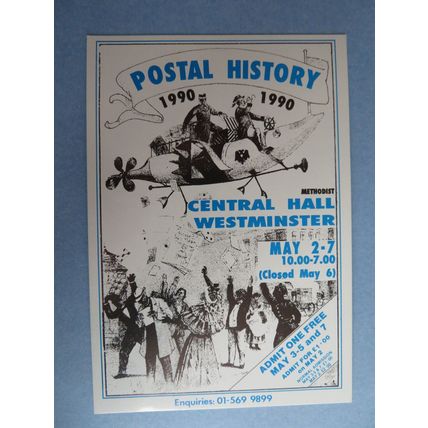 Postal History Central Hall Westminster 1990 Postcard #2