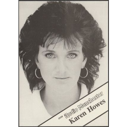 Karen Howes, BBC Radio Manchester, c.1980s - Publicity Card