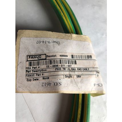 NEW FANUC EE-4696-271-007 CABLE I.S.GND, IISOL REV D CABLE,Ag