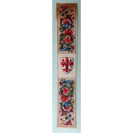 Bookmark circa 1890 Arts and Crafts design cardboard