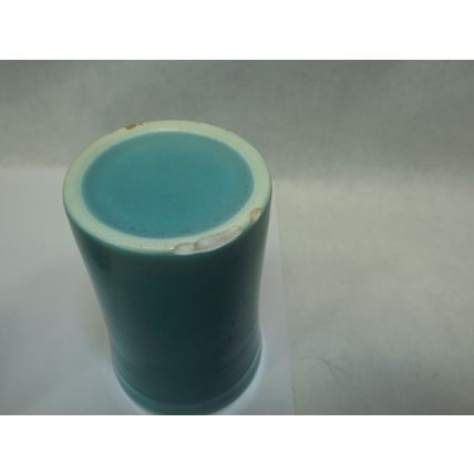 3 Vintage Fiesta FIESTAWARE Juice Cup Glass Turquoise Blue HLC 1930's 3 3/4"