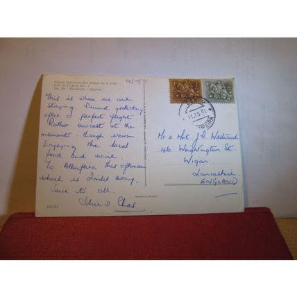 ALDEIA TURISTICA, ALGARVE, PORTUGAL used postcard 1971 postmark =