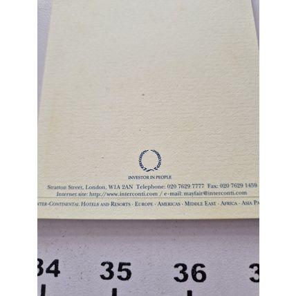 INTER CONTINENTAL MAYFAIR NOTEPAD