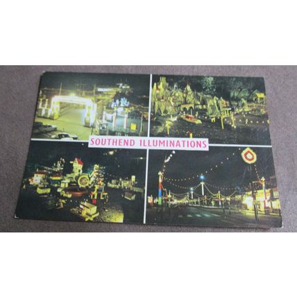 1966 fr Postcard - Southend on sea Illuminations - Essex
