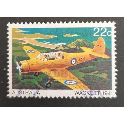 Australia: 1980 - Australian Aircraft - 22c Wackett 1941 - Used Stamp