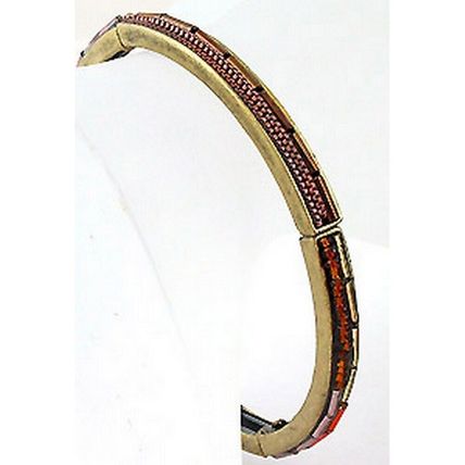 4-Bar Beaded Stretchable Bracelet - BR-MB6555BB