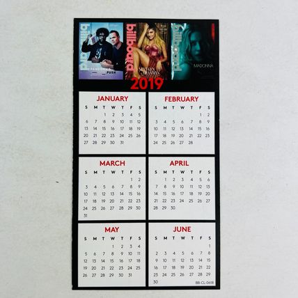 Billboard Magazine 2018/2019 Calendar Cards