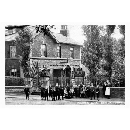 pt3217 - Outwood , Cemetery Gates , Yorkshire - Print 6x4
