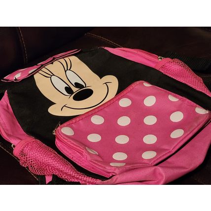New Disney Girl's 12-inch Minnie Mouse Backpack Authentic Disney