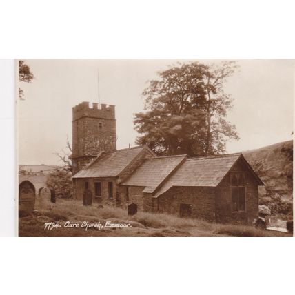 B737 OARE CHURCH.EXMOOR. RP POSTCARD
