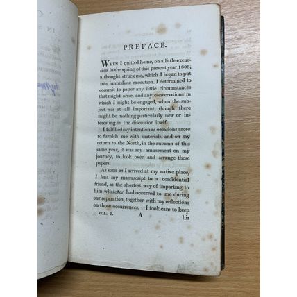 ANTIQUE 1809 HANNAH MORE "COELEBS IN SEARCH OF A WIFE" VOLS 1 & 2 BOOKS (P6) AA