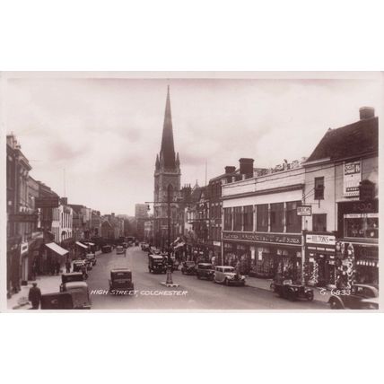 Woolworths Colchester Essex High Street Antique RPC Postcard