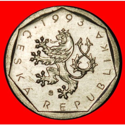 Ⰶ GERMANY LION (1993-2003): CZECHIA★ 20 HELLERS 1993 I+A+rm★LOW START★NO RESERVE