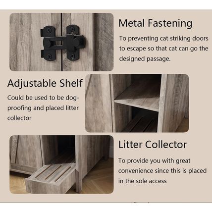 Cat Litter Robot Enclosure, Enclosure for Self-Cleaning Litter Boxes,Adjustable