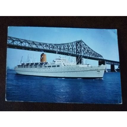 Canadian Pacific liner Empress of England 1961 used postcard Paquebot Posted Sea