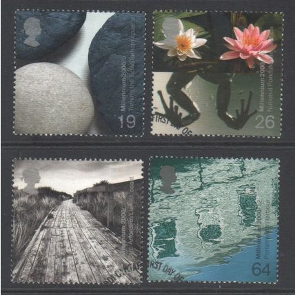 LOT#480 – GB QEII 2000 MILLENNIUM PROJECTS “WATER AND COAST” SET FDI, FINE USED
