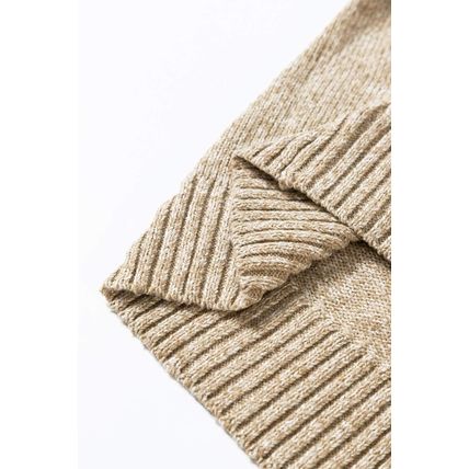 Khaki Star Pattern Drop Shoulder Plus Size Sweater
