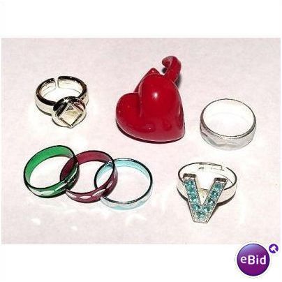 Seven Girl's Fun Rings