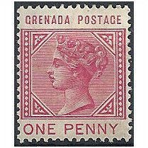 Grenada 1883 SG31 1d Carmine Mounted Mint...