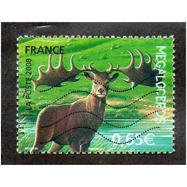 FRA 2008 65c 'PREHISTORIC ANIMALS' FINE USED (EBID20751)