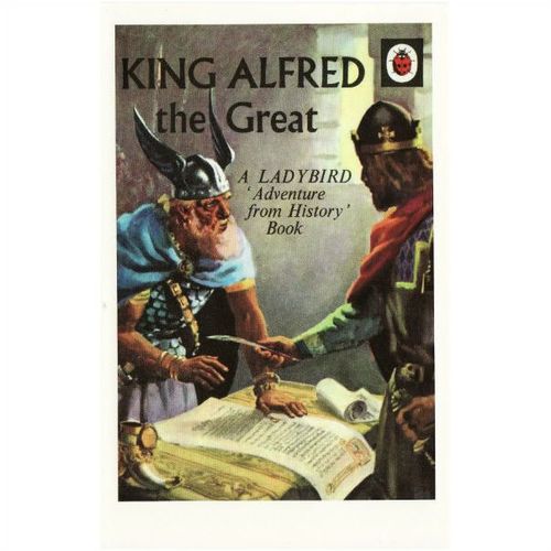 Postcard King Alfred the Great Ladybird Book Cover 1956 Adventure from History