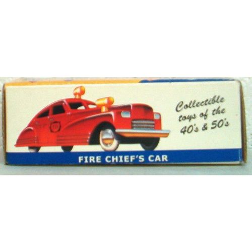 DIMESTORE DREAMS ' FIRE CHIEF'S CAR ' retro 1940's PLASTIC