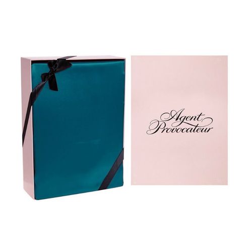 AGENT PROVOCATEUR 100% Silk Kingfisher Deep Blue King Size Fitted Sheet - NEW