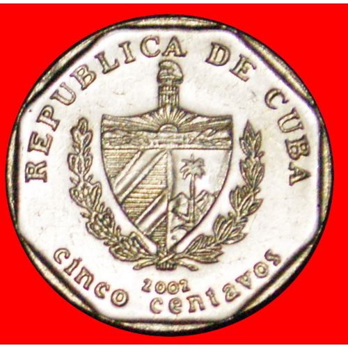 COLONIAL HOUSE: CUBA★5 CENTAVOS 2002 COIN alignment ↑↓! LOW START ★ NO RESERVE!