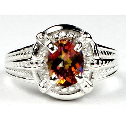 Twilight Fire Topaz, 925 Sterling Silver Ring, SR284