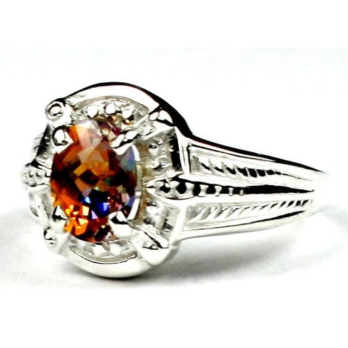 Twilight Fire Topaz, 925 Sterling Silver Ring, SR284