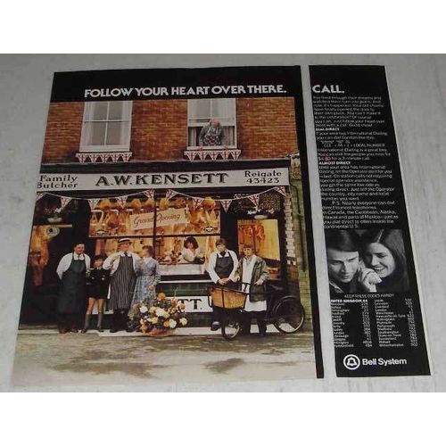 1980 Bell Telephone Ad - Follow Your Heart Over There