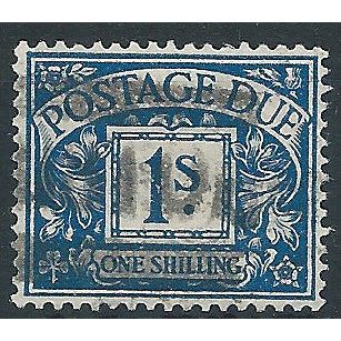 1937 D33 1/- Blue Postage Due Good Used