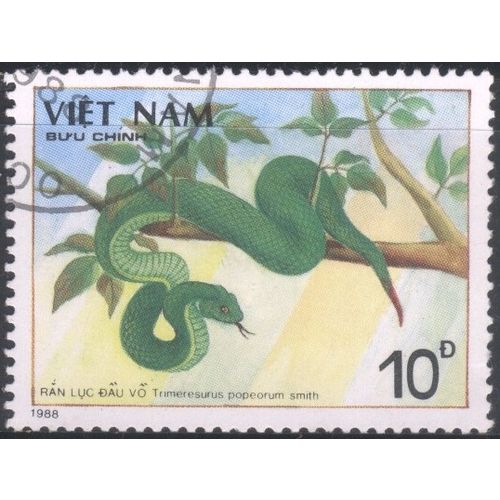 Vietnam 1988 - SG1192 - 10d multi - Pope's Pit Viper - used