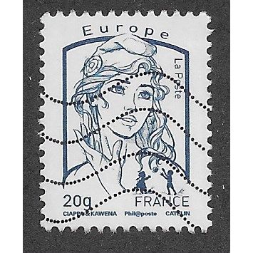 FRA 2013 'EUROPE 20g' 'MARIANNE DE FRANCE' FINE USED(EBID58-152)