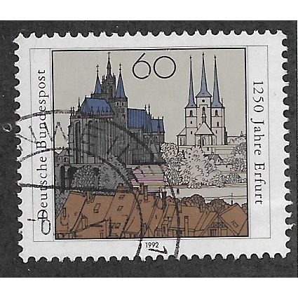 GER 1992 60pf '1250TH ANN OF ERFURT' FINE USED (EBID60-771)