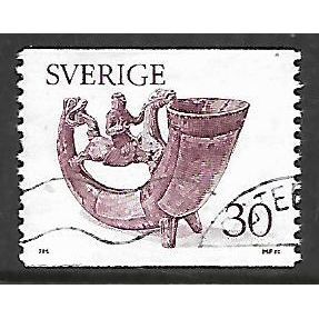 ITALY 1976 30 ORE PURPLE DRINKING HORN SG 877 FINE USED