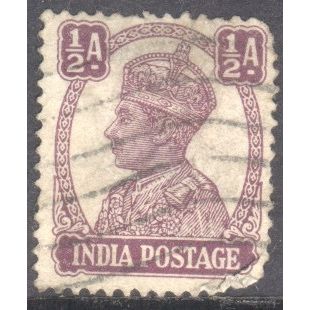 India 1940 - SG 266 - KGV1 ½a purple - used