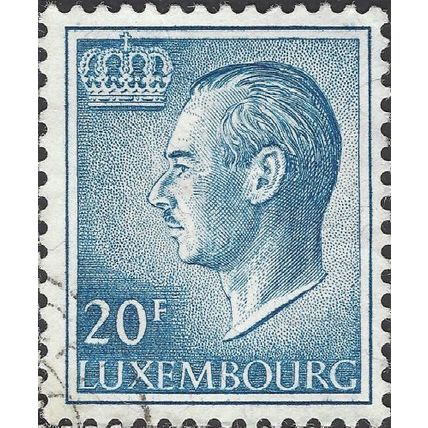 LUXEMBURG, Grand Duke Jean, blue 1975, 20F