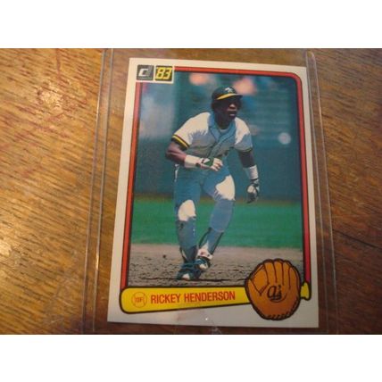 1981-1983, 2-Cards, HOF, Topps/Donruss, RICKEY HENDERSON, A's