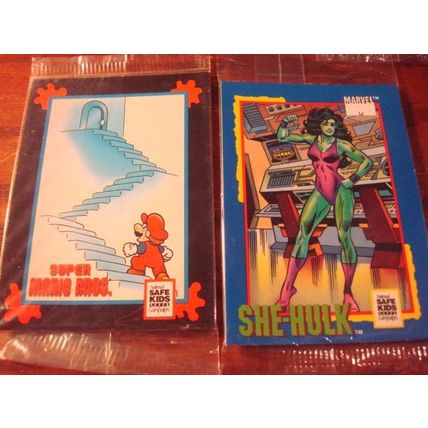 1991 Impel, 5-Sealed Packs, Safe Kids Campaign, MARIO/ARCHIE/SHE-HULK ++
