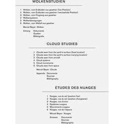 Wolkenstudien / Cloud Studies / Etudes des nuages