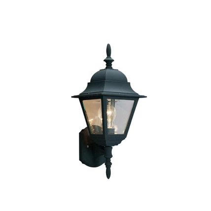 Volume Lighting Black Hardwired Outdoor Coach Light Sconce w/Clear Beveled Glass