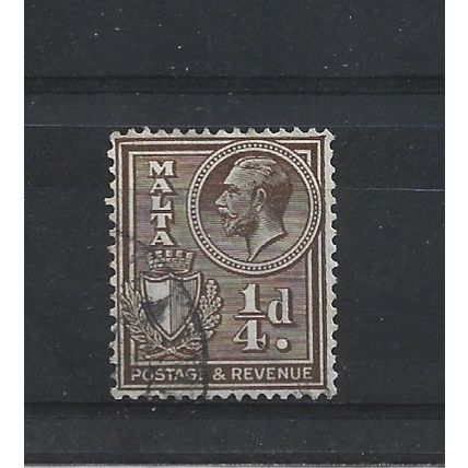 Malta.SG193 1/4d Brown.Fine Used.Apr25h