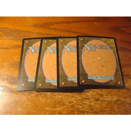 Magic The Gathering, MTG, 4-Cards, 1993-2009, LIVING TSUNAMI, nm